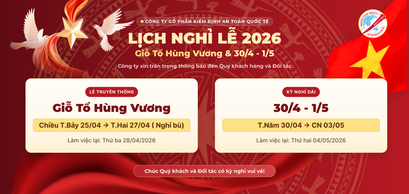 NGHỈ LỄ 10.3 VÀ 30.4.2026 - 1.5.2026